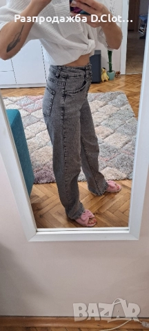 дънки широк крачол , снимка 5 - Дънки - 51687934