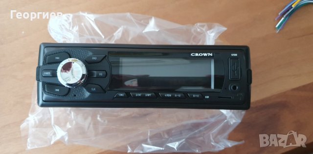 Ново автомобилно радио касетофон audio player USB Crown, снимка 2 - Радиокасетофони, транзистори - 39472264