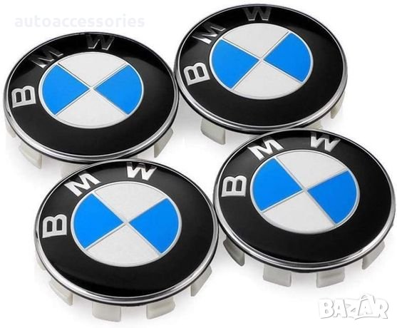 Нови капачки за джанти БМВ 68мм Цена за 4 броя! BMW Капачки, снимка 1 - Аксесоари и консумативи - 33459153