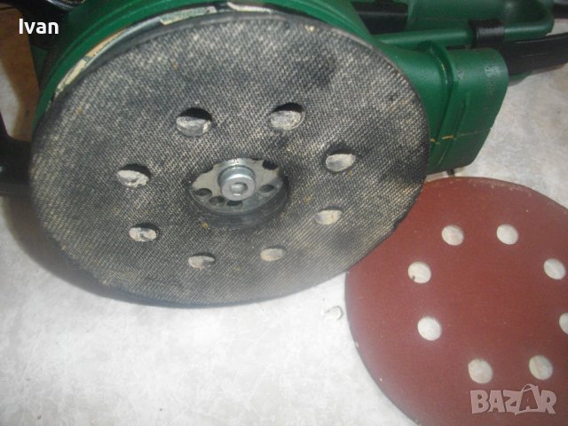 Made in Switzerland-BOSCH PEX400-Швейцарски Кръгъл Ексцентър Виброшлайф-Почти Нов-400 Вата/ф125мм, снимка 4 - Други инструменти - 43526244