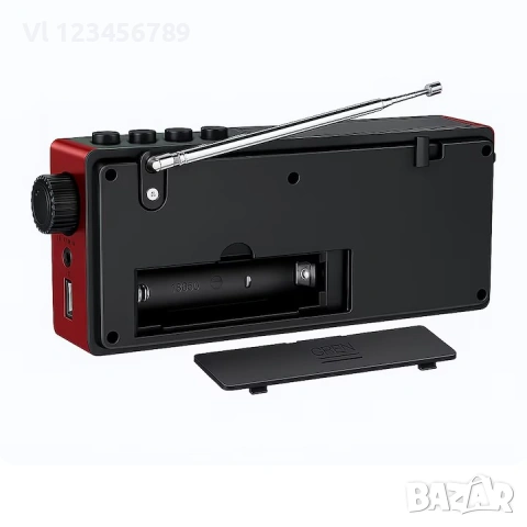 Соларно стерео радио JOC-6138REC-S +Bt Fm/Am ,USB,Tf, снимка 2 - Радиокасетофони, транзистори - 53477863