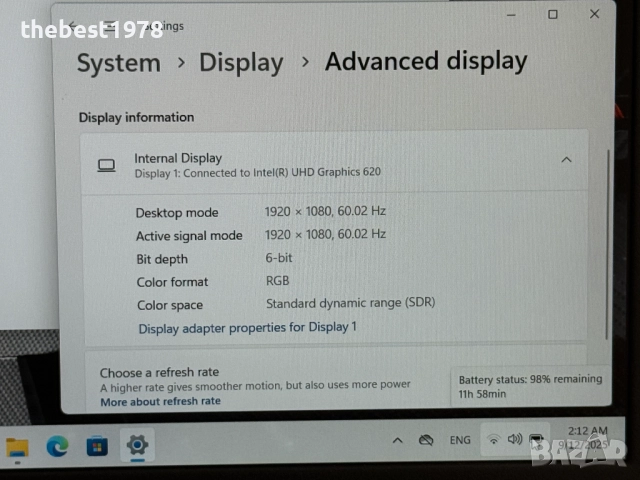 15.6 Dell Latitude 5590`Core i5-8350U/16GB RAM/512GB SSD/FHD IPS/Бат 8ч, снимка 9 - Лаптопи за работа - 51683407