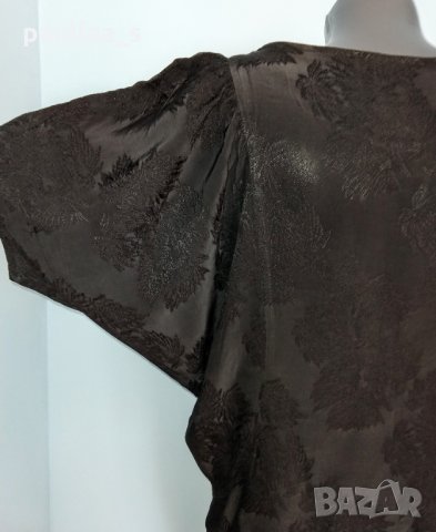 Ацетатна коприна с флорален принт / Дизайнерска блуза тип туника "Mery time" , снимка 6 - Туники - 28301473