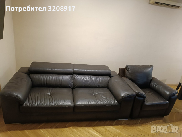 Кожен диван и канапе (естествена кожа), снимка 1 - Дивани и мека мебел - 44905971