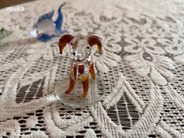 Стара стъклена фигурка, снимка 3 - Колекции - 49368827