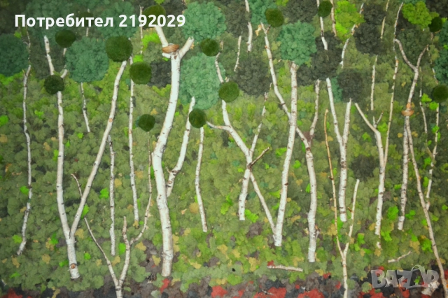 Зелена ДЕКОРАТИВНА СТЕНА от Скандинавски мъх „Гора“, снимка 2 - Други - 51513911