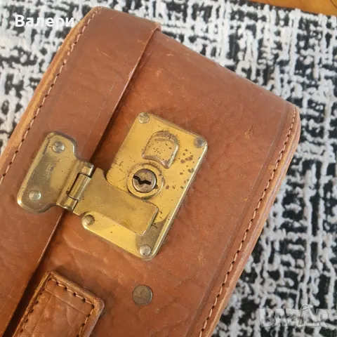 Кожен Куфар Антика, снимка 4 - Антикварни и старинни предмети - 49975876