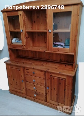 Кухненски шкаф с лампи 