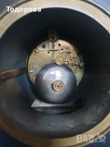 Красив старинен мраморен каминен масивен френски часовник, снимка 7 - Антикварни и старинни предмети - 39223460