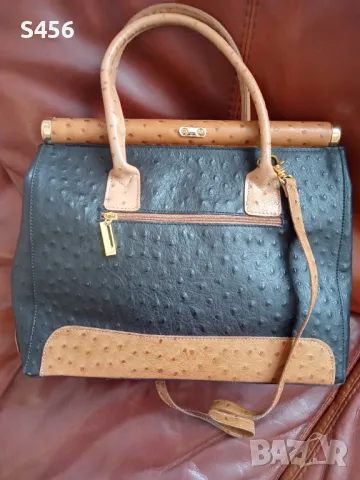 Дамска чанта,Pelle Di Giada+Подарък! Van Cleef комплект, щраус,, снимка 5 - Чанти - 50361421