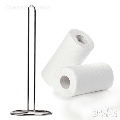Иноксов държач за домакинска хартия, снимка 1