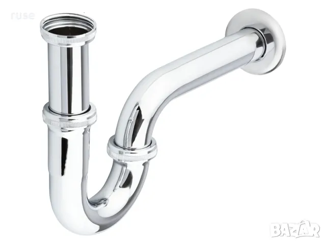 НОВИ! Тръбен сифон от неръждаема стомана хром