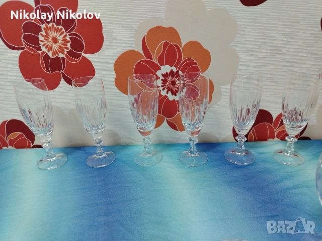 К-т кристални чаши НОВО, снимка 4 - Чаши - 53144669