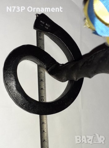 ШВЕДСКИ СВЕЩНИК. КОВАНО ЖЕЛЯЗО. , снимка 6 - Колекции - 32689655