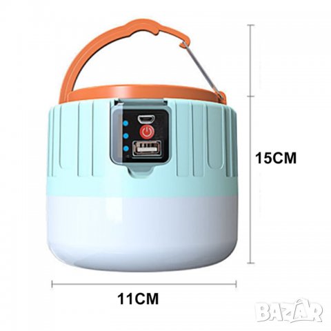 Соларна лампа, презареждаема, лампа, преносима, водоутойчива, акумулаторна, батерия, къмпинг, LED , снимка 8 - Соларни лампи - 39441256