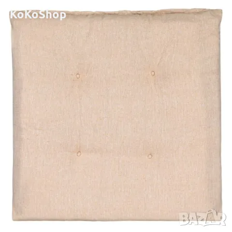 Бежова възглавница  за стол-38х38х5 см./декоративна възглавница, снимка 2 - Възглавници - 49689257