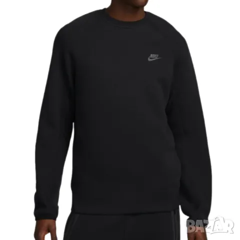 Оригинална мъжка блуза Nike Tech Fleece Crew | L размер, снимка 2 - Блузи - 48033489