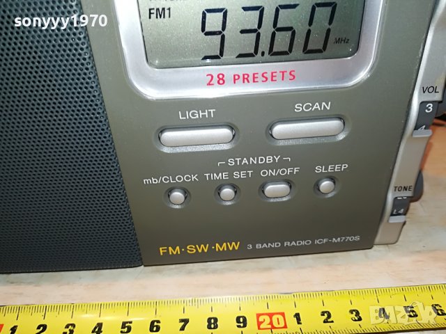 SONY ICF-M770S ВНОС SWISS 0402231615, снимка 7 - Радиокасетофони, транзистори - 39553023