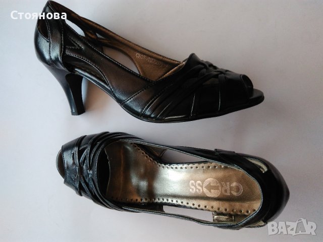 Дамски елегантни черни обувки на ток , снимка 9 - Дамски елегантни обувки - 36890598