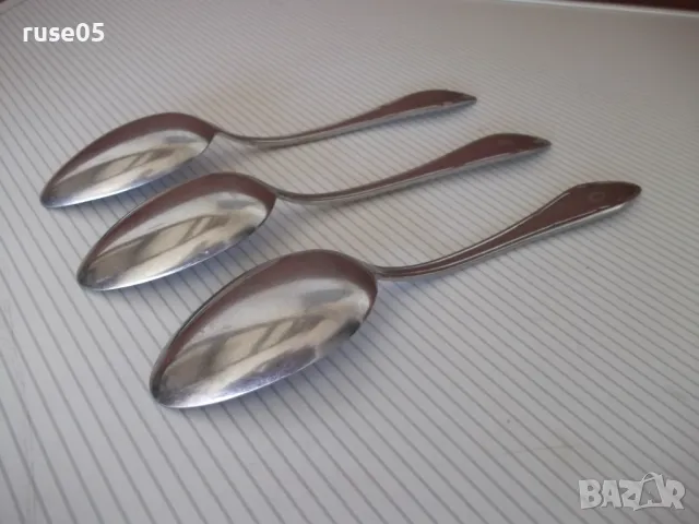 Лот от 3 бр. лъжици от "Завод - П.Денев-Габрово", снимка 5 - Прибори за хранене, готвене и сервиране - 50367477