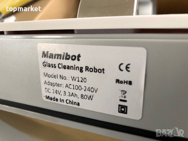 Робот за почистване на прозорци Mamibot W120 iGLASSBOT APP 80W, снимка 10 - Прахосмукачки - 43281776