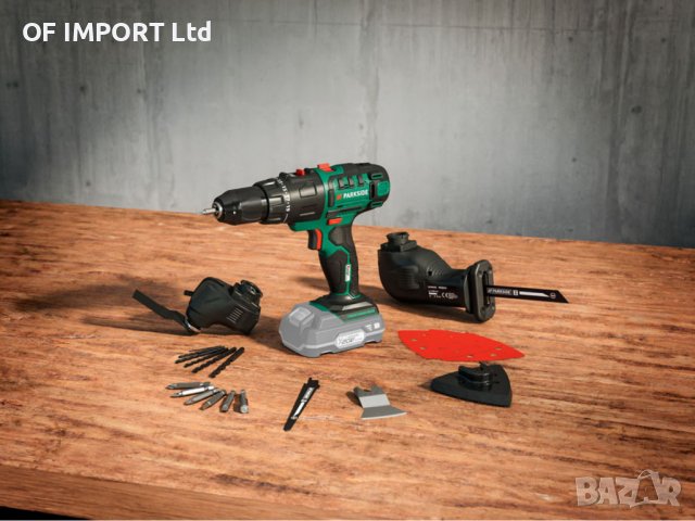 Акумулаторен Комбиниран Инструмент PARKSIDE 3 В 1 20V Li-Ion, снимка 7 - Винтоверти - 40506645