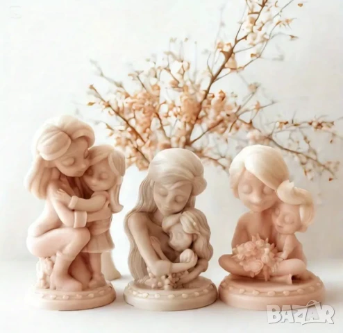 Молд майка с дете (момче и момиче)три вида , снимка 6 - Форми - 50853587