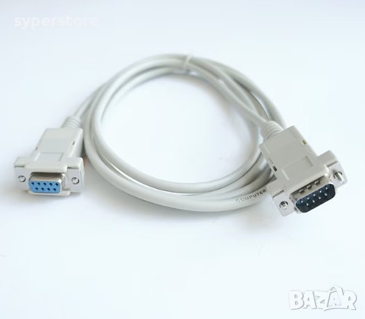 Кабел Comport DB9 RS232 мъжко-женско M/F 3м Digital One SP00771 serial комуникационен порт