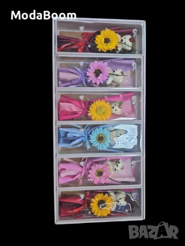 Перфектния подарък за всяка дама - мече с цветя, снимка 6 - Декорация за дома - 48574317