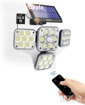 Нова соларна светлина сензор за движение Лампа градина двор осветление, снимка 4 - Соларни лампи - 40721109