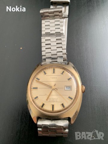 Vintage Timex Watch Men Gold Tone  Automatic, снимка 3 - Мъжки - 40049657