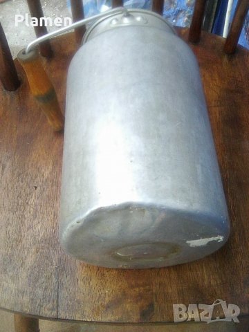 Старо алуминиева петлитрово гюмче за прясно мляко, снимка 5 - Други ценни предмети - 38636791