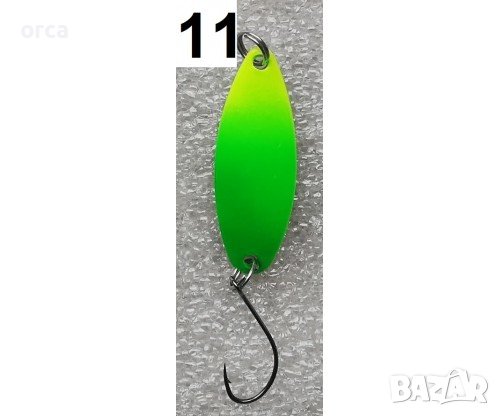 Клатушка OSAKO ATTACK SPOON 3.5 – пъстърва, костур, кефал, 3.5 г, снимка 4 - Такъми - 38321846