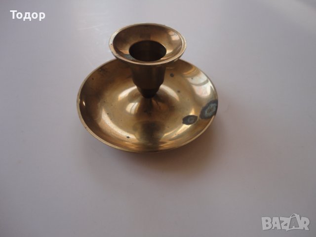 Немски бронзов свещник , снимка 6 - Колекции - 43533486