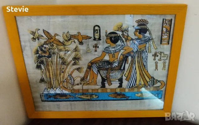 Египетски папирус - рамкиран, снимка 2 - Картини - 48414642
