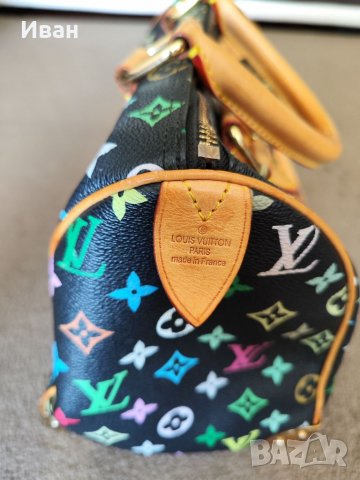 Оригиналнa чанта Louis Vuitton monogram multicolour speedy 30 black, снимка 3 - Чанти - 37917857