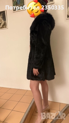 Ново палто от цяла норка с яка от лисица , снимка 5 - Палта, манта - 52931160