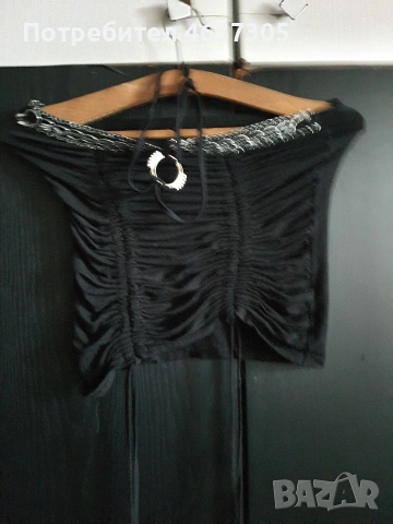 черно бюстие от трико