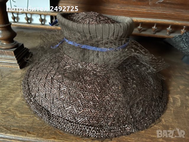Стара дамска шапка за колекция, снимка 4 - Антикварни и старинни предмети - 43208494