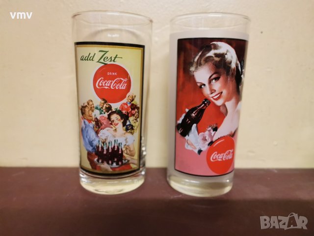 Стъклени чаши кока кола coca cola, снимка 4 - Колекции - 40013631