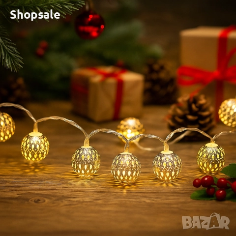 Коледни лампички – метални фигурки SD32, снимка 7 - Декорация за дома - 52319057