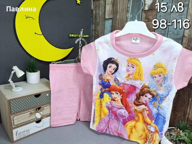 Пижами за момиче с къс ръкав , снимка 3 - Детски пижами - 48911318