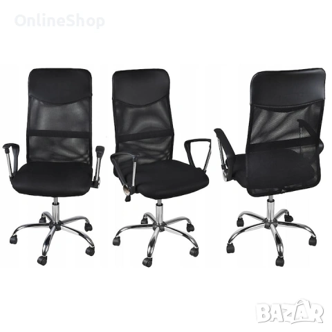 ПРОМО!!! Офис Стол – Въртящ се, Регулируем, Дишащ, Ергономичен, снимка 17 - Столове - 53205449