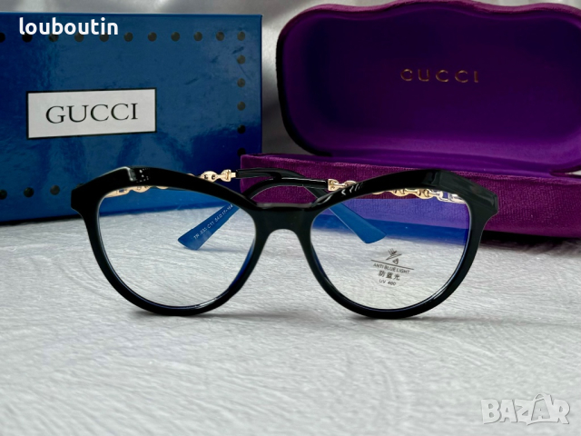 Gucci диоптрични рамки.прозрачни слънчеви,очила за компютър, снимка 6 - Слънчеви и диоптрични очила - 44866481