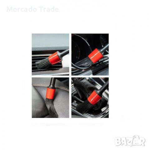 Четки Mercado Trade, За почистване на интериор на автомобил, 5броя, Черни, снимка 5 - Аксесоари и консумативи - 38227001