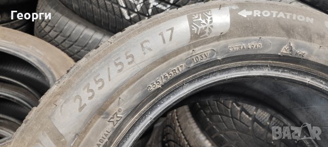 2бр.зимни гуми 235/55/17 Michelin, снимка 4 - Гуми и джанти - 43449829