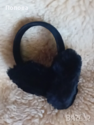 Наушници с естествена кожа и кадифе, снимка 5 - Шапки - 52397076