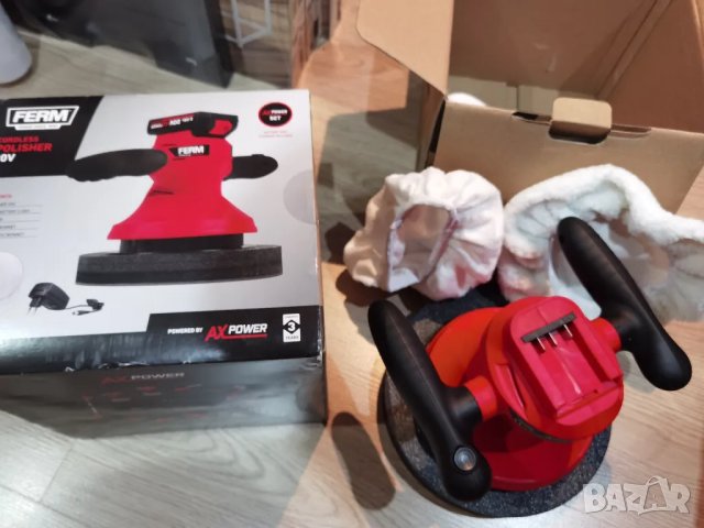 Акумулаторна полираща машина Ferm AX-Power, снимка 7 - Полирмашини - 45698314