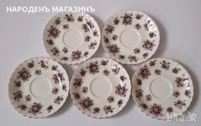 ROYAL ALBERT - порцелан чаши сервиз чай кафе чинии 2 двойни сета , снимка 12 - Други ценни предмети - 52169912