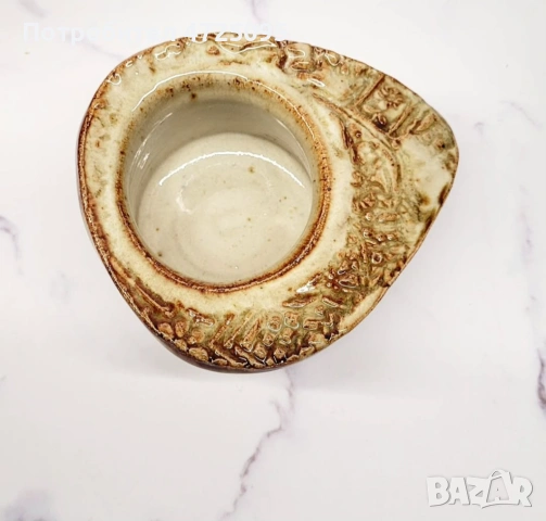 Керамичен арт свещник, снимка 4 - Декорация за дома - 53557935